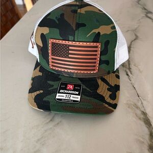 Richardson Camo and White Trucker Hat